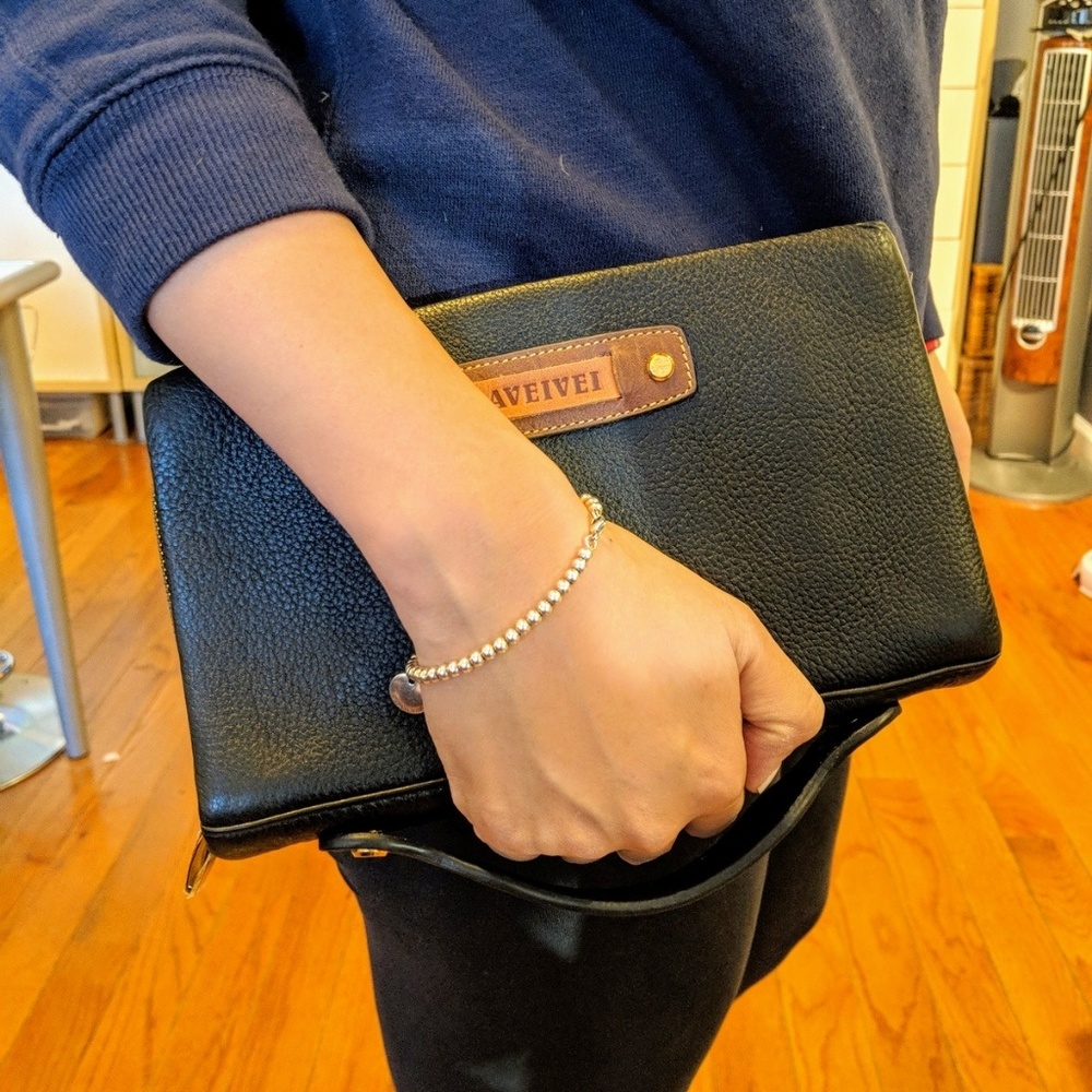 Leather clutch